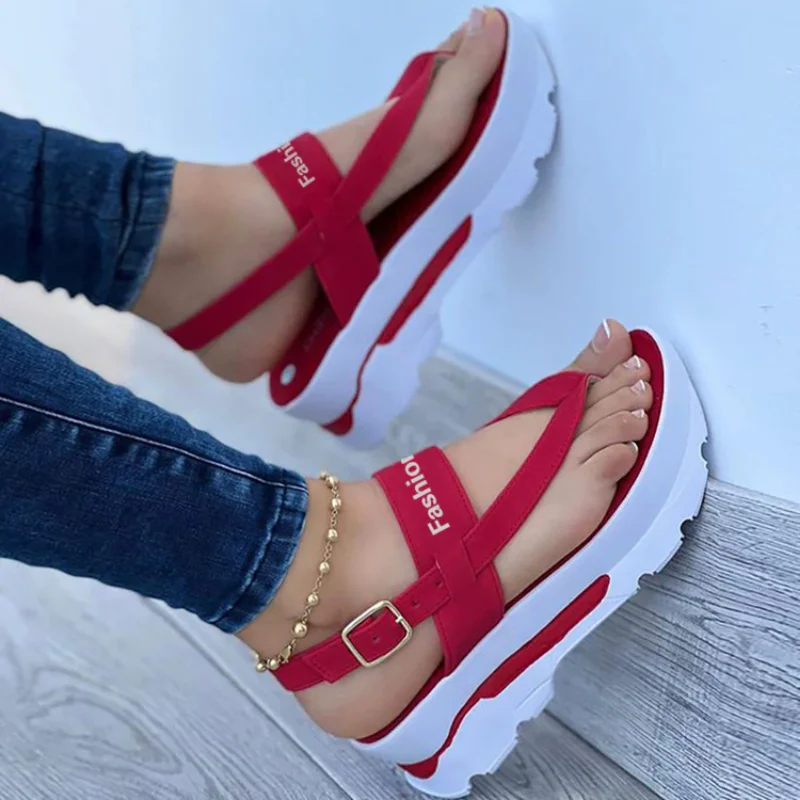 Women Sandals 2023 New Platform Sandals For Summer Wedges Shoes Women Platform Heels Sandalias Mujer Luxury Summer Flip Flops