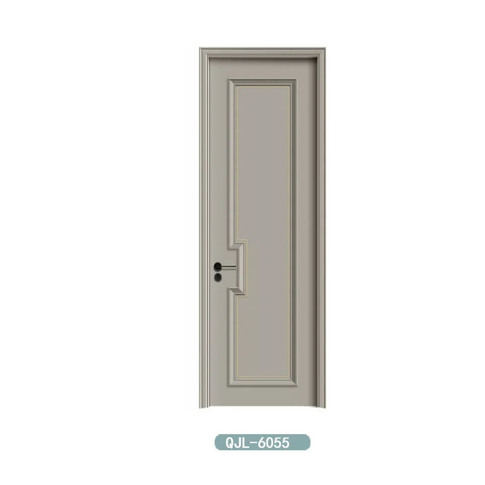 Cream wind solid wood door trend design French sound insulation silent oak simple silent design deposit