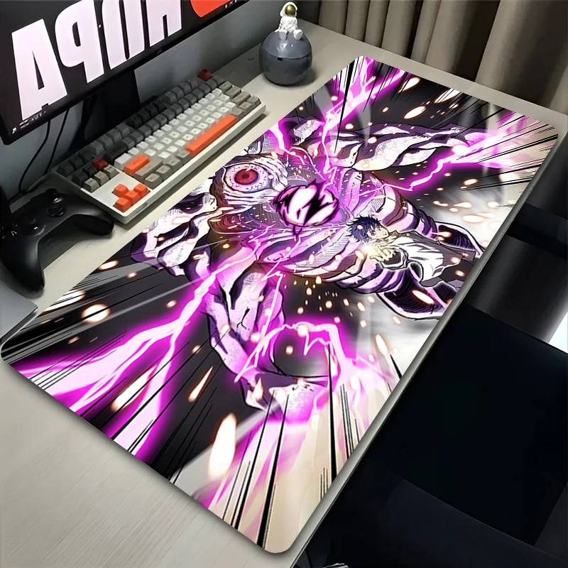 HD Anime Purple Mouse Pad XXL Yuta Okkotsu Gaming Keyboard Rug Laptop Jujutsu Kaisen Mousepad PC Gamer Cabinet Extended Desk Mat