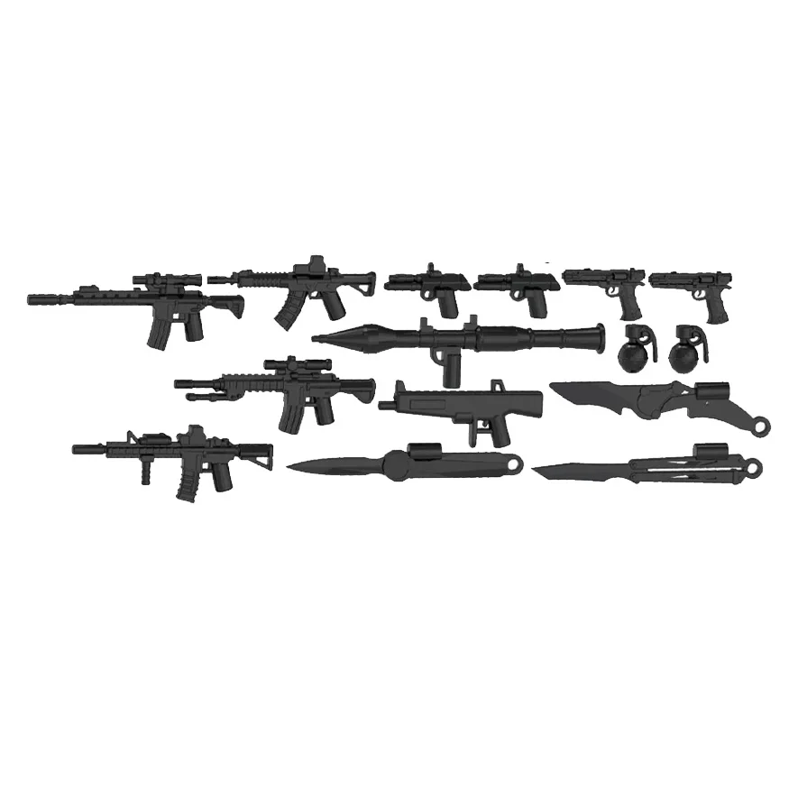 Military SWAT Figures Building Blocks Special Forces Police Night Vision Device Equipment Weapons Set Gun Gas Mask Bricks Toys view 2