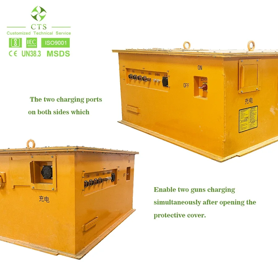 Batteria al litio personalizzata 537v 420ah Lifep4 per trattore nel tunnel