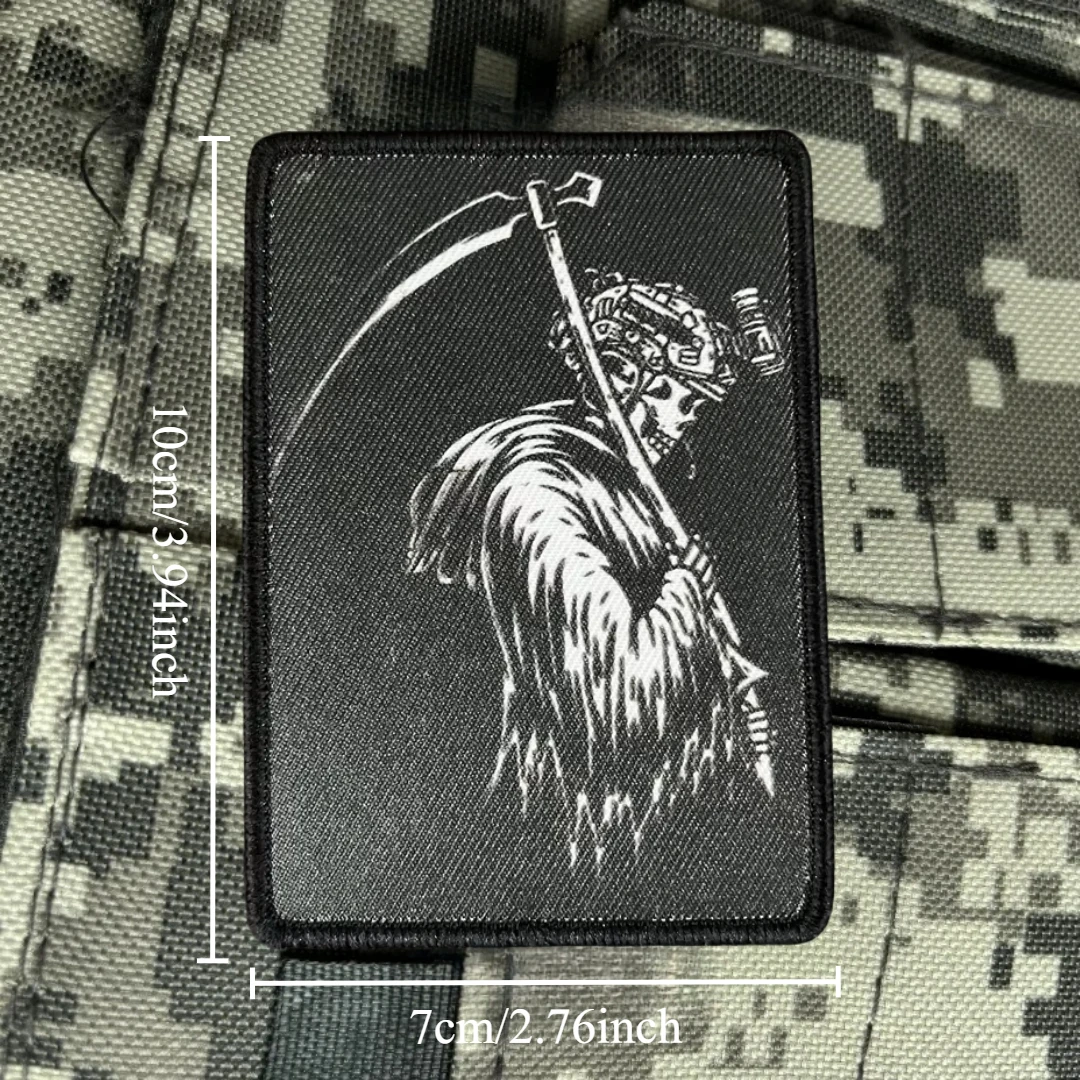 Call of Duty Ghost Morale Tactical Patches for Clothing Reaper Printed Hook and Loop Patch Military Backpack Sticker