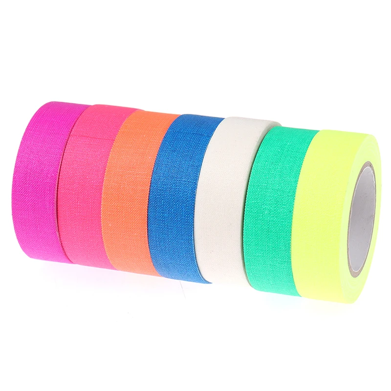 1PCS UV Reactive Tape Blacklight Fluorescent Tape Glow In The Dark Neon Gaffer