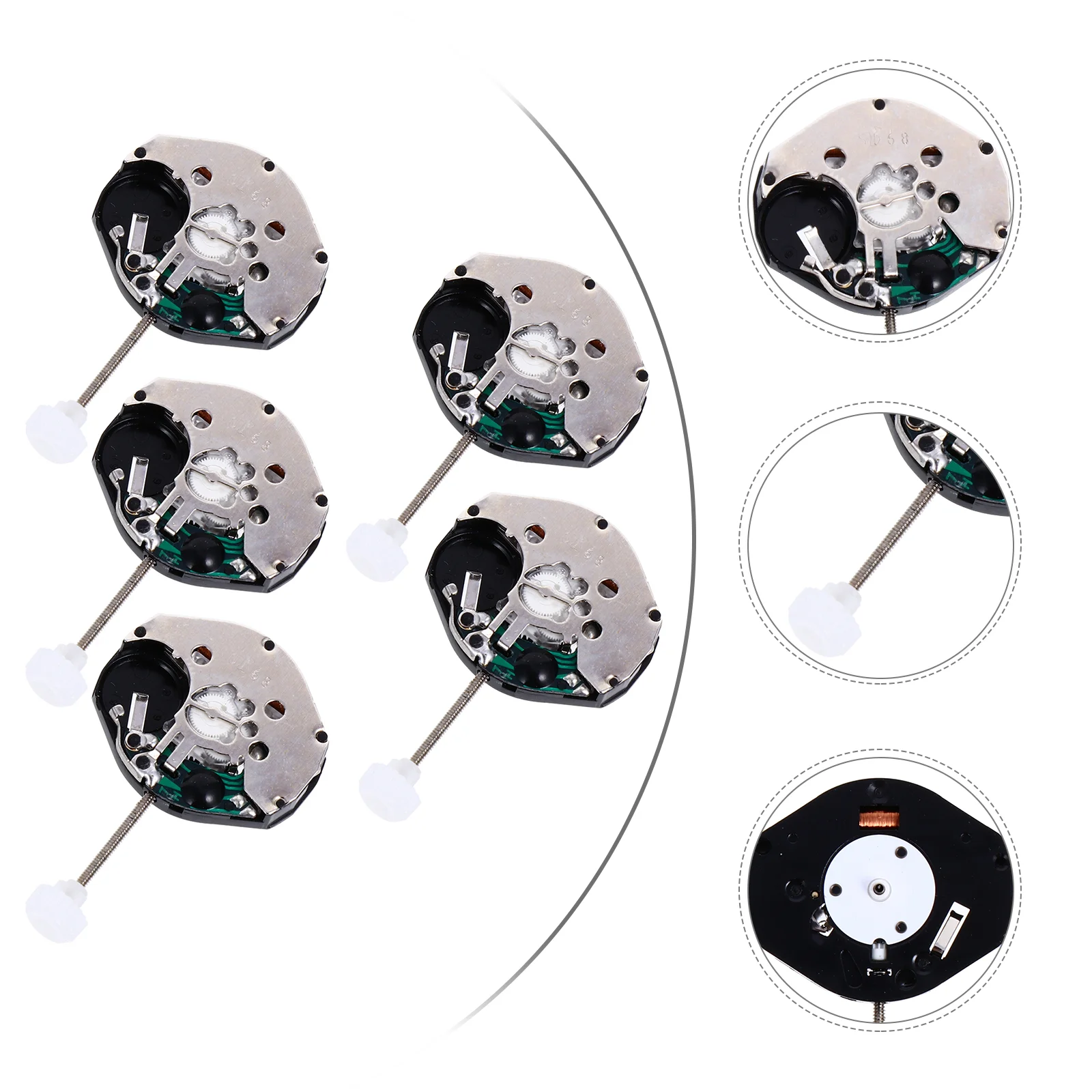 5 Pcs Watch Movement Spare Parts Watches The Giving Replacement Kit Device Tool