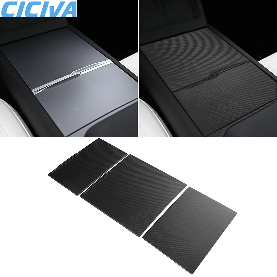 

Dry Carbon Fiber Hardware Patch For Tesla Model 3 2023-up Storage Panel Car Interior Accessories