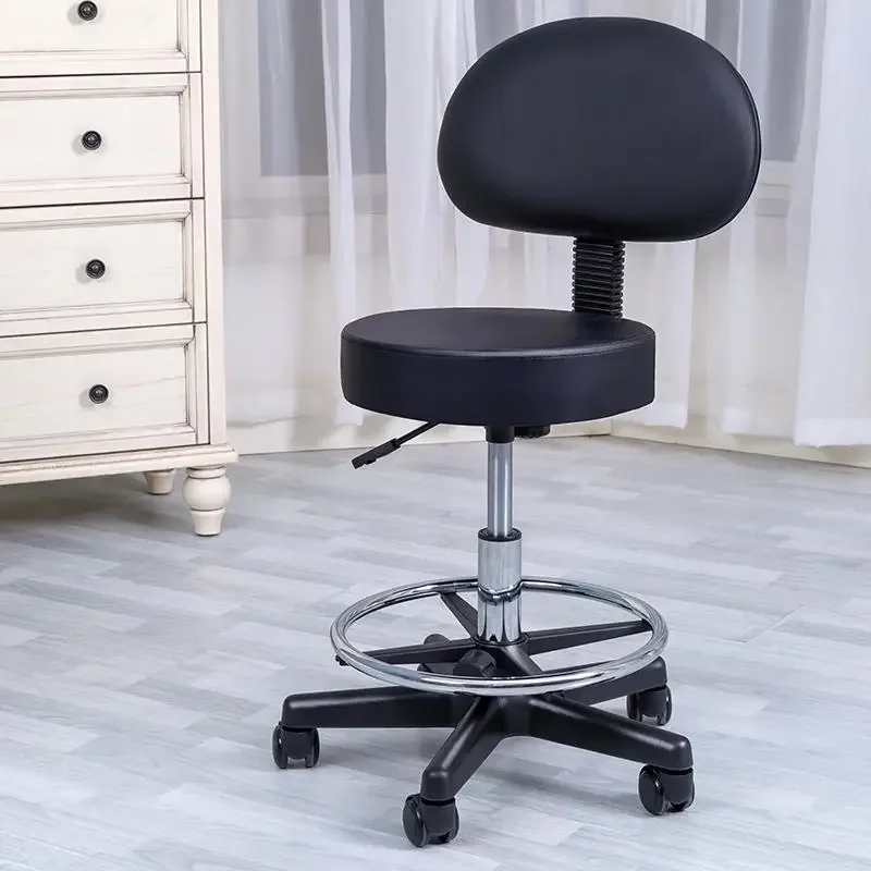 

Beauty Salon Chair Height Adjustable Professional Hairdressing Furniture Barber Elegant Chairs Low Wheel Barberchair Hairdresser