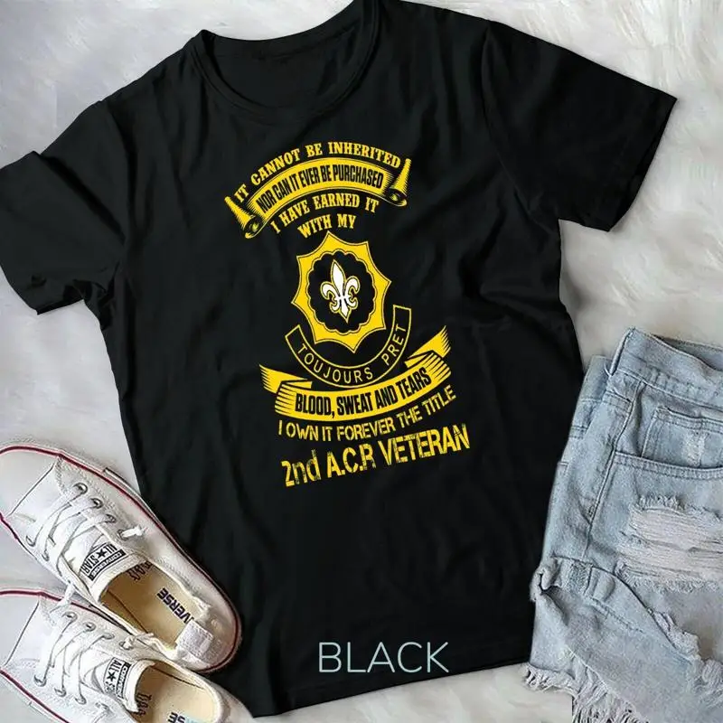 Forever The Title 2nd Armored Cavalry Regiment Veteran Unisex T shirt