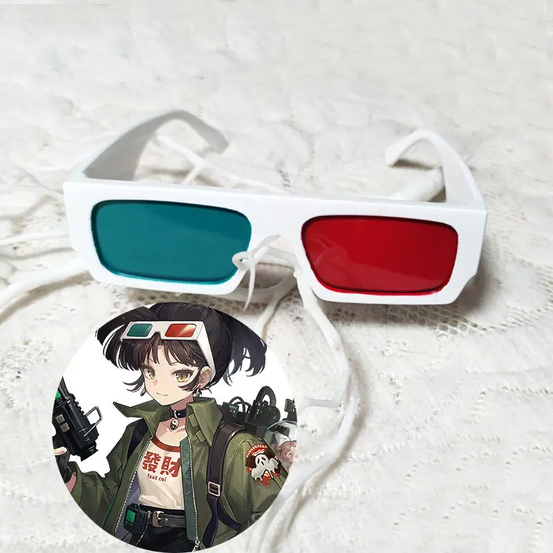 Game Reverse:1999 An-an Lee Glasses Ear Clips Collars Cosplay Prop Halloween Christmas Fancy Party Costumes Accessories