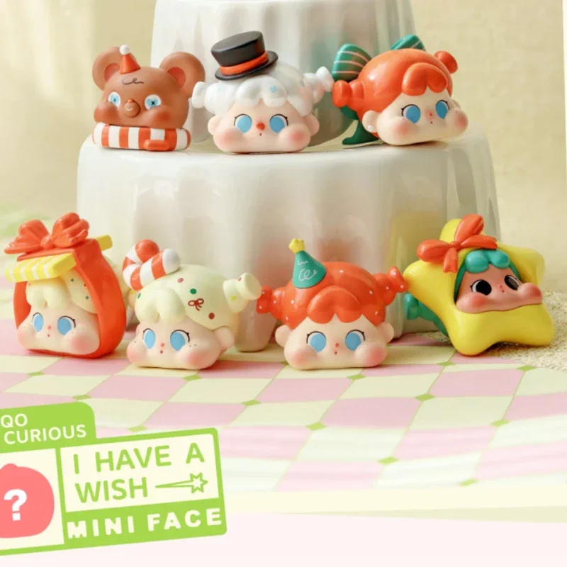 QOQO I Have A Wish Series มินิตุ๊กตากล่องตาบอดของเล่น Mystery Box Kawaii อะนิเมะเดสก์ท็อปเครื่องประดับของขวัญคอลเลกชัน