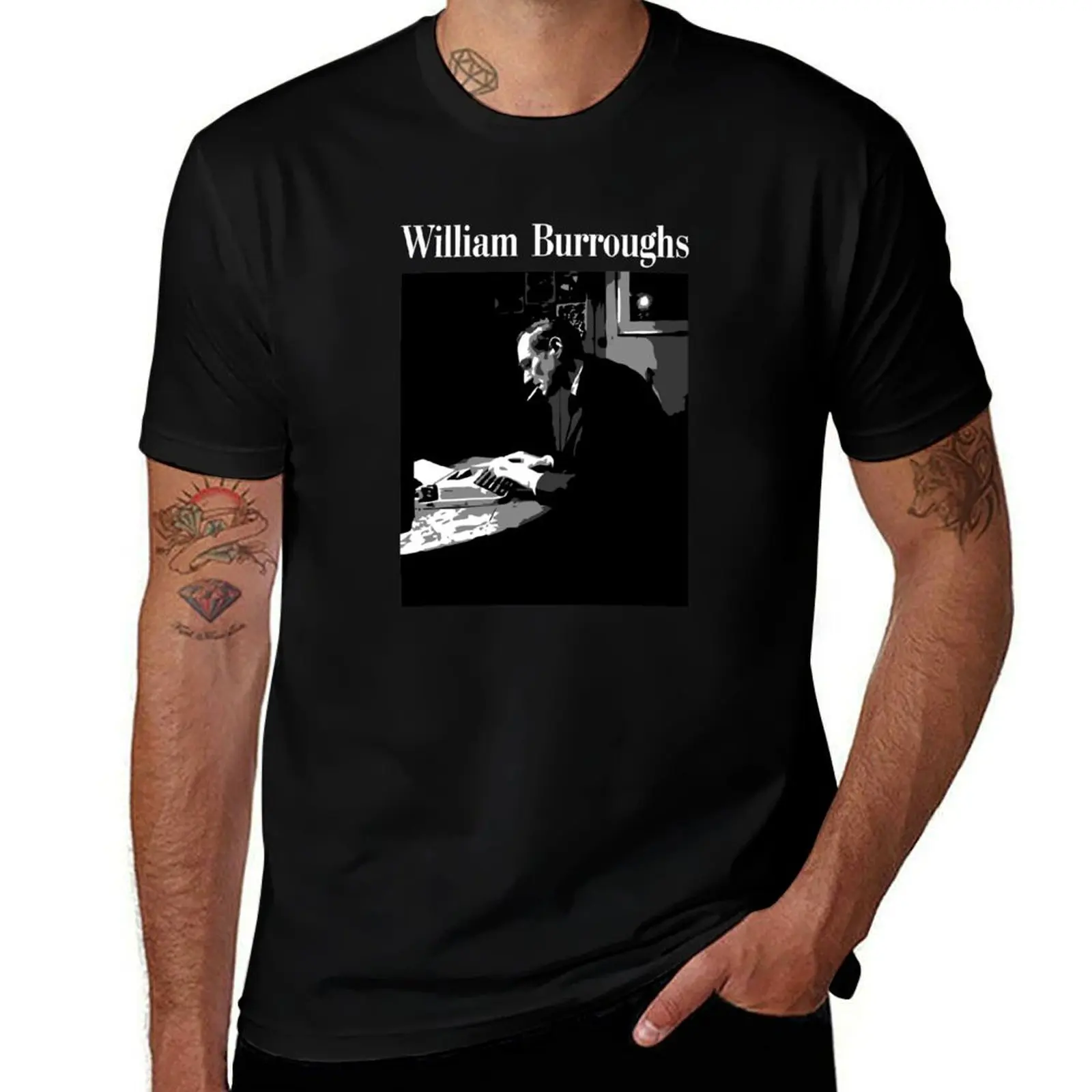 

Tribute to William Burroughs T-Shirt funny t shirts man t shirt for man 100 percent cotton T-Shirt