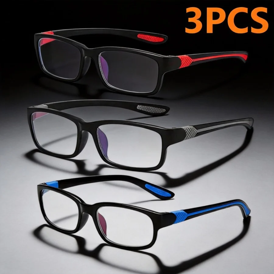 1/3 Stück Sport-Lesebrillen für Herren und Damen, bequem, stilvoll, für Presbyopie, mit Polycarbonat-Gläsern
