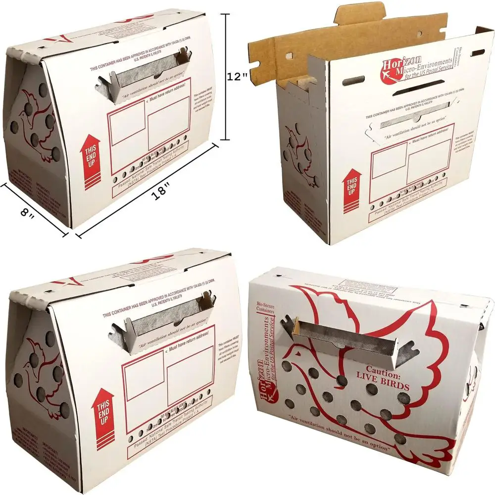 

Breathable Single Chicken Transport Boxes - Set of 10