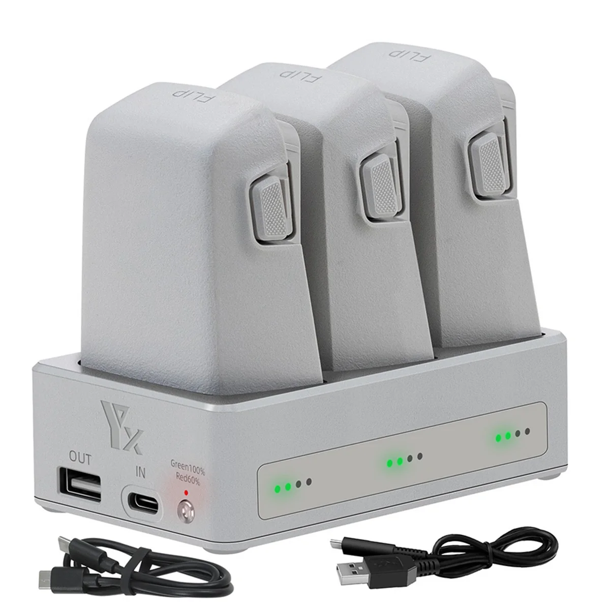 شاحن بطارية بدون طيار A20M لـ FLIP 3-Way Charging Hub Battery Charging Butler لملحقات FLIP