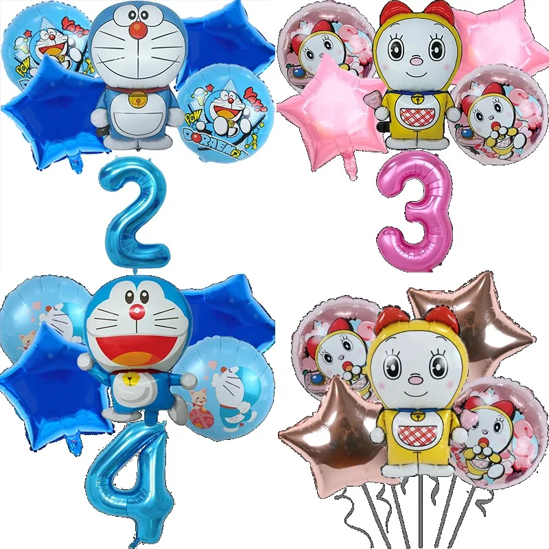 Новый-набор-воздушных-шаров-Дораэмон-украшения-для-дня-рождения-тематические-украшения-для-вечеринок-сувениры-по-мотивам-мультфильмов-и-аниме-подарки-из-воздушных-шаров