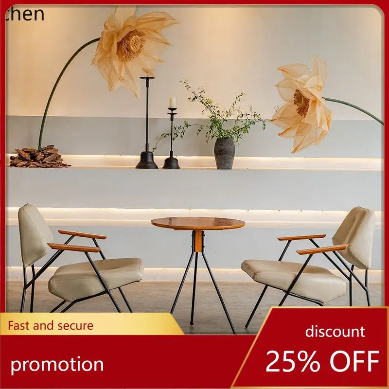 

LXC Vintage Iron Art Cafe Table and Chairs Leisure Book Bar Meeting Restaurant Sofa Set