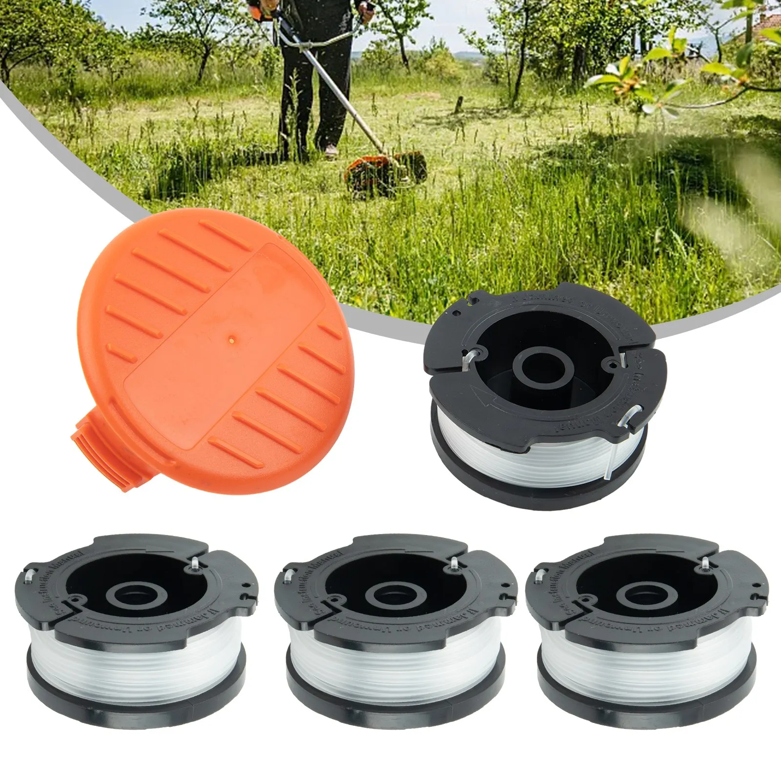 With Feathers Spools Delicate For Black & Decker Grass Highly Match Replacement Trimmer Brand New High Quality