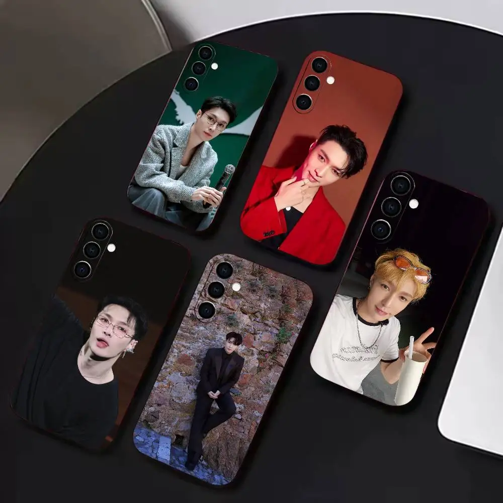 actor-LAY  Phone Case Black Soft Silicone TPU For Samsung A72,A51,A70,A71,A53,A52,A73