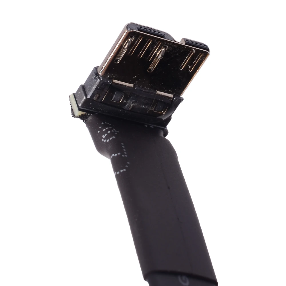 USB 3.0 Micro B to USB 3.0 Type A Male to Female Fold 90 Angle Flat Cable Micro-B Built-in USB 3.0 A to B FPC FPV Extension Cord