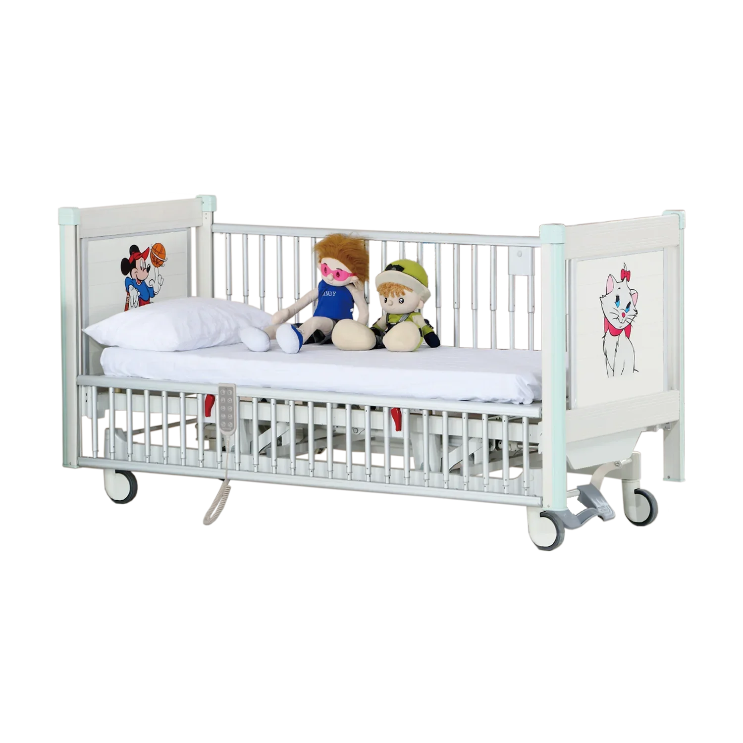 YFE5311K Hospital Cartoon recovery Five Function Pediatric Electric  Children Bed