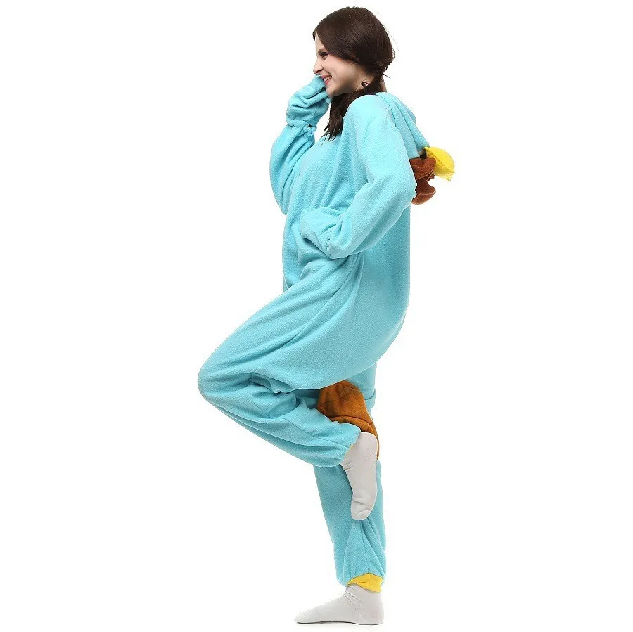 Unisex-Adult Kigurumi Animal Cartoon Onesie Loungewear Yellow Duck For Women Fantastic Pajamas Paryty Costume