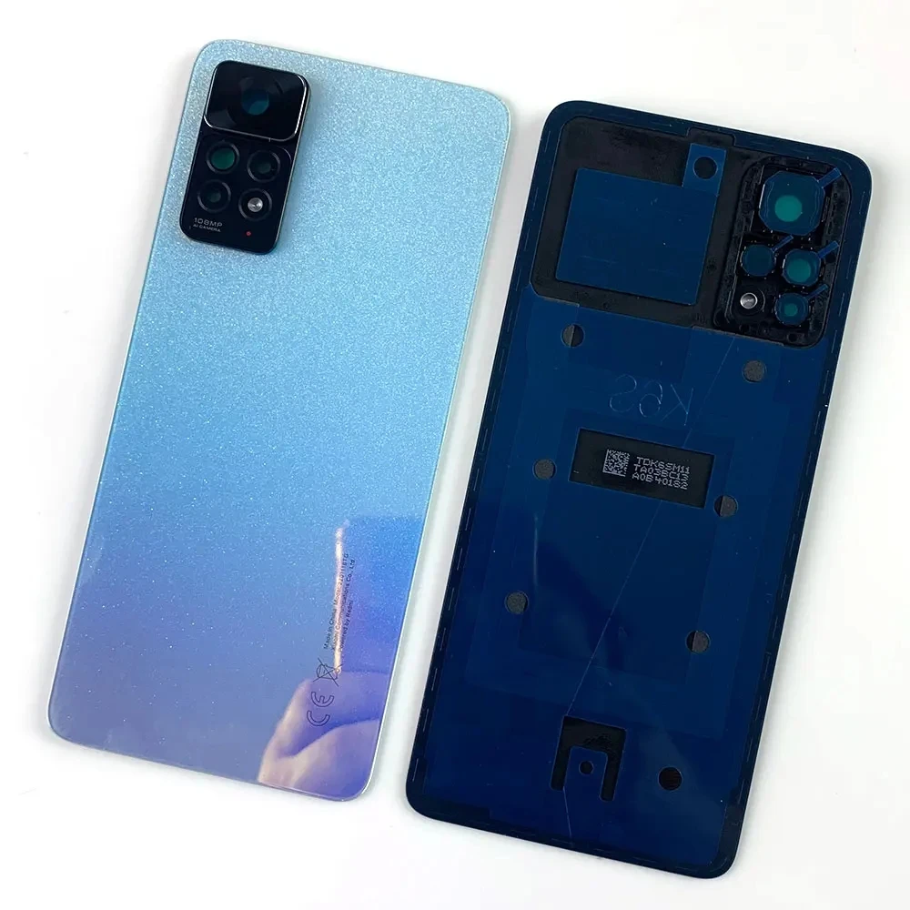 Original Back Glass Cover For Xiaomi Redmi Note 11 Pro 5G / 11E Pro Battery Cover Door Rear Glass Housing Case With Camera Frame