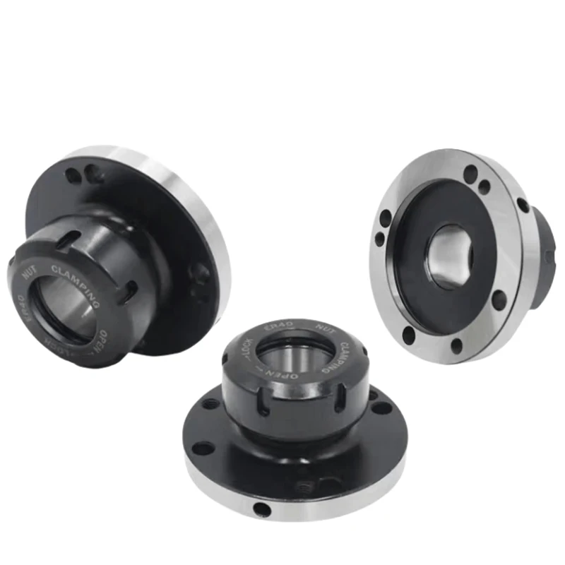 Imagem -02 - Mini Flange Quatro Eixos Pinça Mandril de Fixação Ferramentas de Torno Cnc Cartucho Er16 Er20 Er50 Er25 Er32 Er40 125 mm 80 mm 100 mm