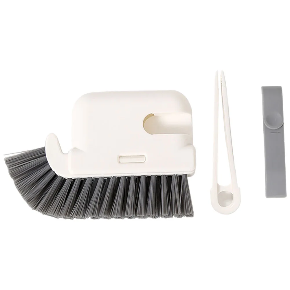 

Window Groove Cleaning Brush Handheld Crevice Cleaner Tool Soft Bristles Non-Scratch Handle for Kitchen Bathroom Stove Gap