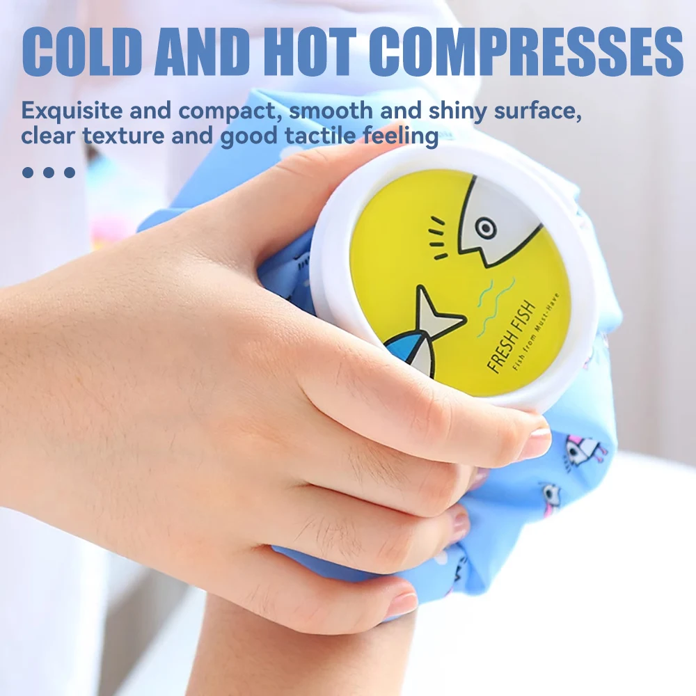 Cartoon fabric: folding, cold compress, hot compress, ice pack, physical cooling, physiotherapy bag, water filling ice pack