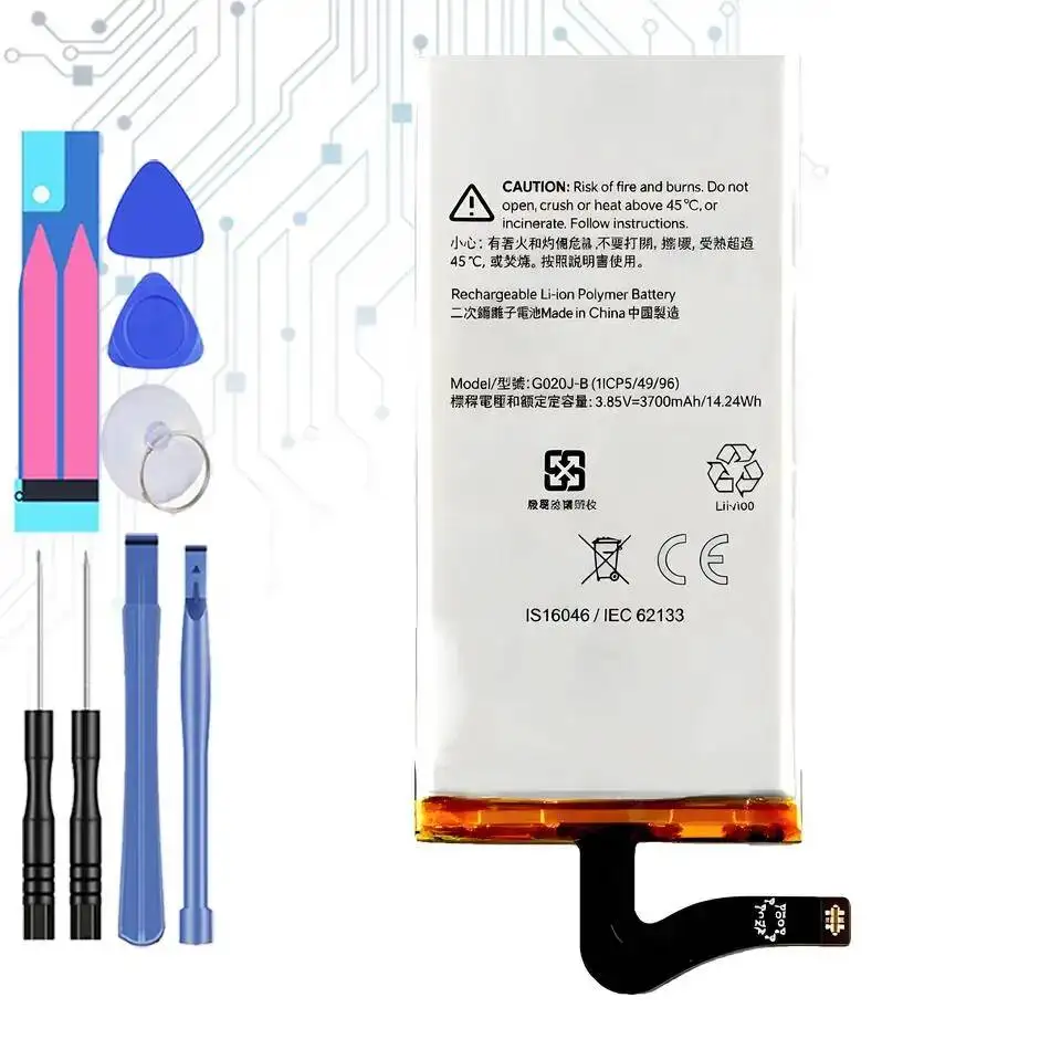 

Battery G025E-B G020J-B G025J-B G020I-B 2800mAh-3885mAh For HTC Google Pixel 4A 5G 4 XL X 4 Bateria