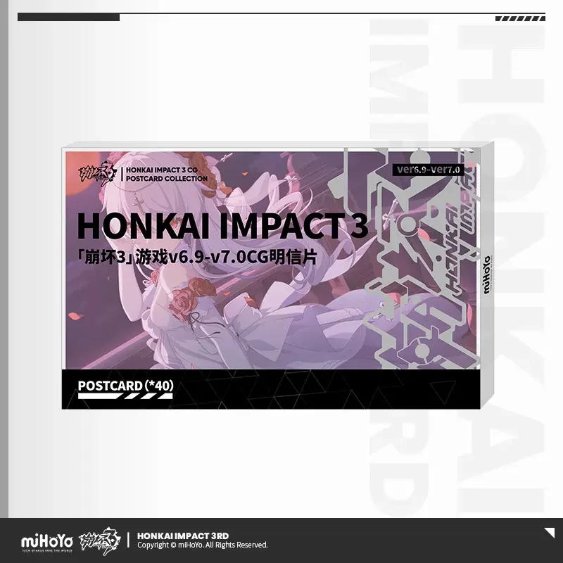 Sunsyea Honkai Impact 3e officiële merchandise miHoYo originele authentieke CG-serie illustratie ansichtkaart 40-delig