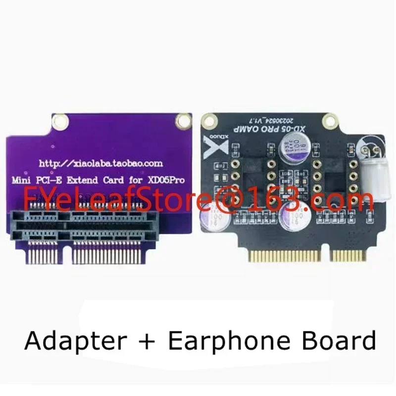 1forXD05Pro OAMP Decoding Earphone Board Amplifier Standard Mini PCI-E Extend Adapter Card for Xduoo XD05 PRO Without Op Amp