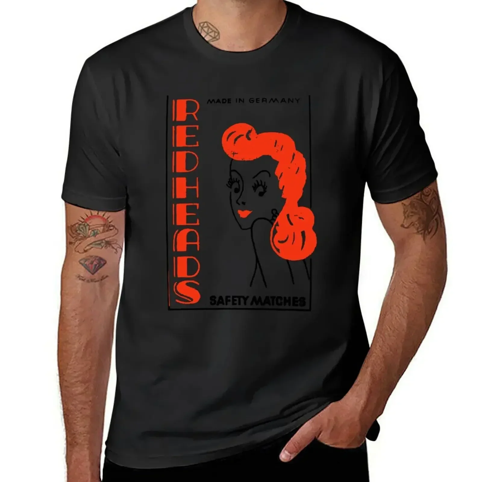 Redhead Safety Matches T-Shirt man clothes boys whites graphic t shirts men graphic t shirts