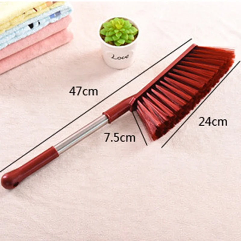 Stainless steel long handle bed brush, dust removal brush, bed brush, bed broom, long handle brush, cleaning brush, anti-static