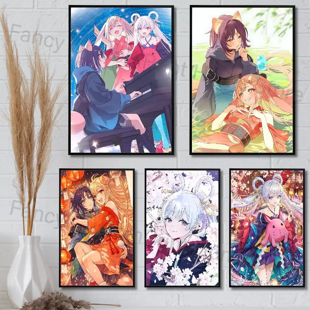 C-Cosmic P-Princess K-Kaguya Poster HD Art Sticky Wall Waterproof Home Living Room Bedroom Bar Aesthetic Decoration