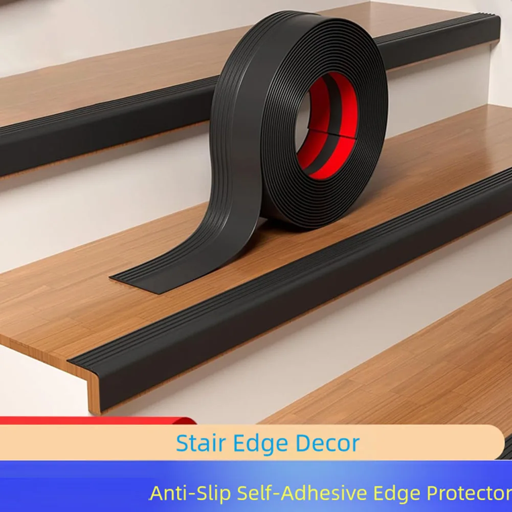 

Stairs Anti-skid Strip 10cm Self-Adhesive Nosing Strip Stair Edge Decoration Stair Edge Protector Home Improvement Parts