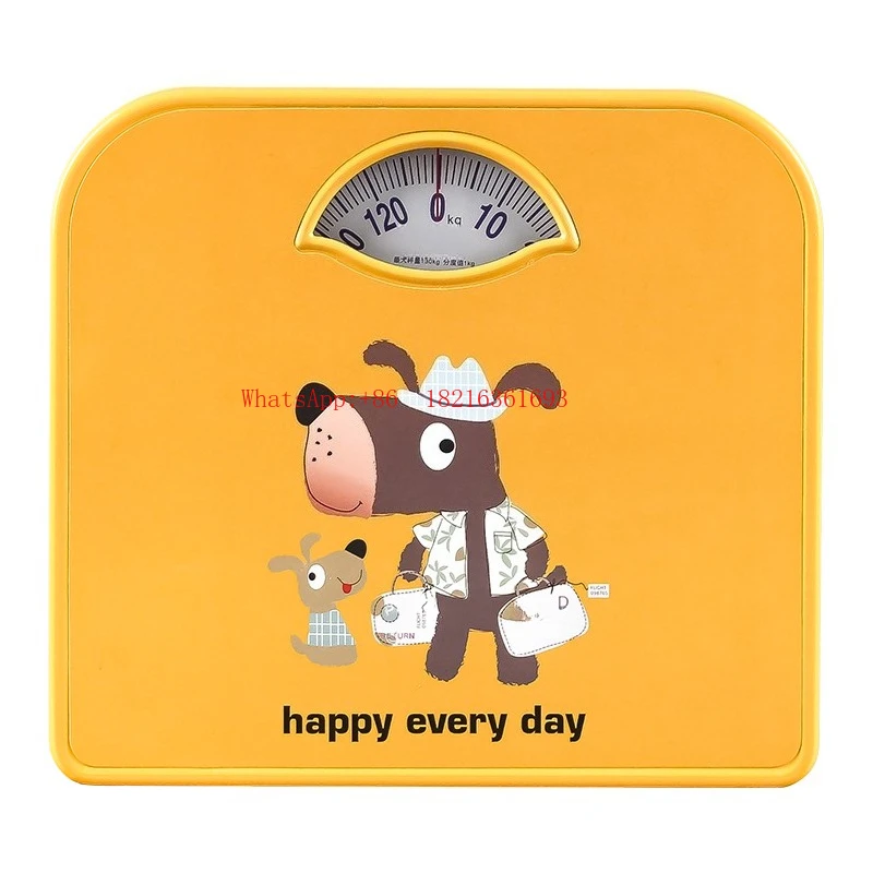 Cartoon Small Mechanical Scale, High-precision Pointer, Household Precision, Durable Body Scale