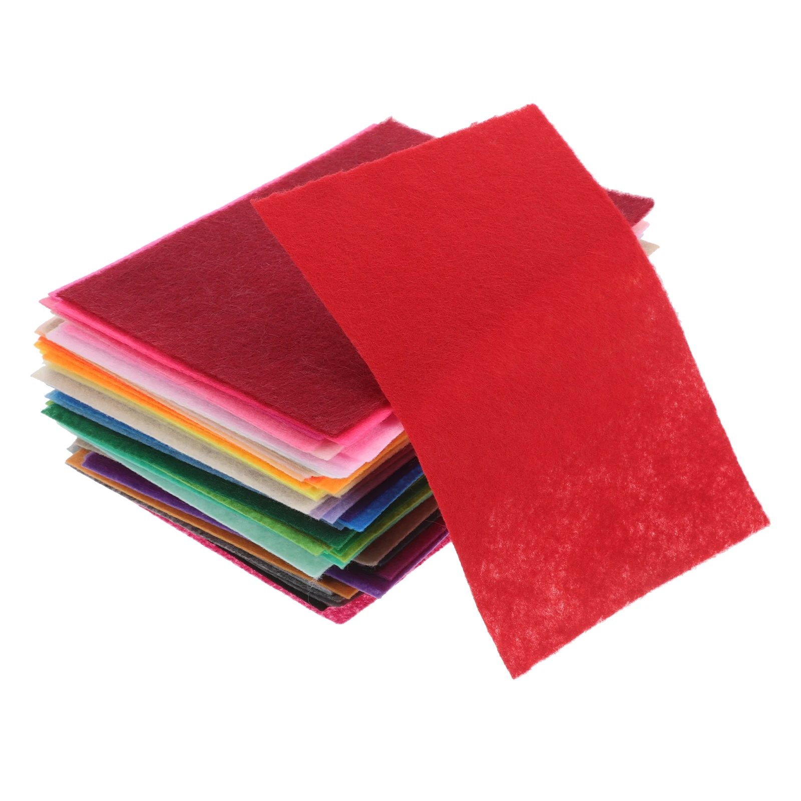 

66 Pcs Felt Fabric Sheets Craft Kit Non Woven Squares Soft Material Ideal Kindergarten Projects Various Diy Needs