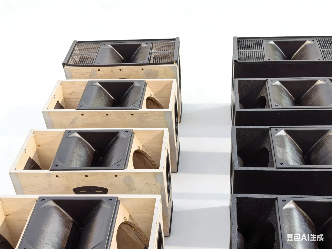 Caja Vacía para Altavoz de Rango Completo Tipo Line Array, para Pintura al Agua, con Accesorios (Sin Unidad de Altavoz)