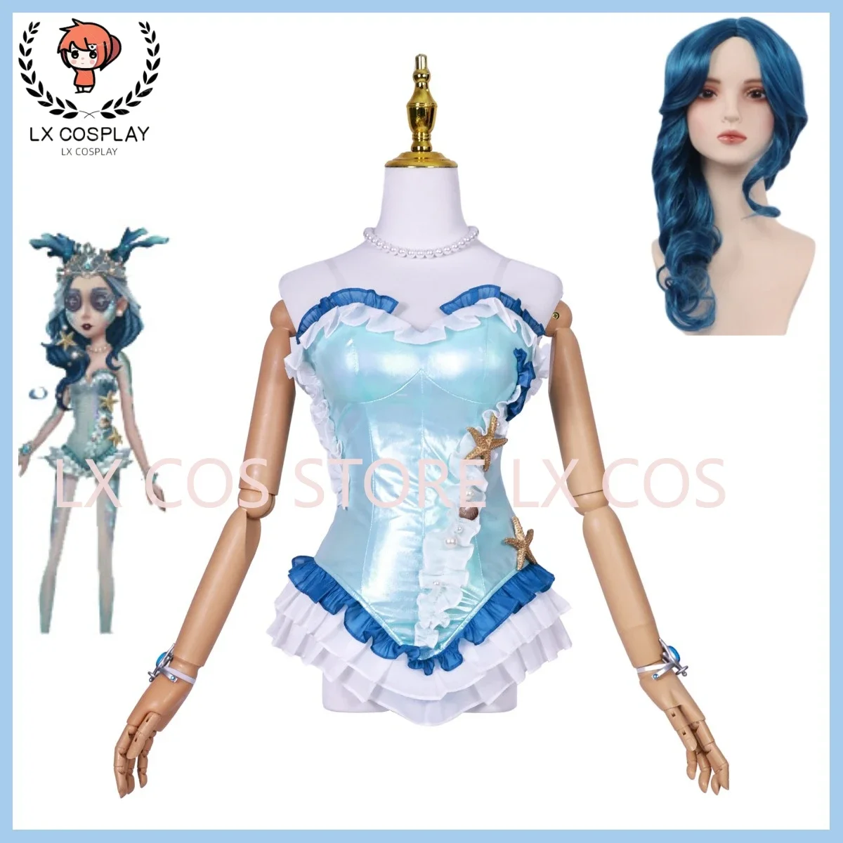 

Game Identity Ⅴ Fiona Gilman Priestess Cosplay Costume Priest Skin Wig Sexy Jumpsuits Bodysuit Swimsuit Woman Lovely Party Suit