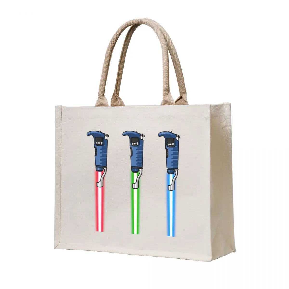 

Biology pipette RGB set (pipesabers) Tote Bag Big bag women sac pour femme canvas tote bags Canvas