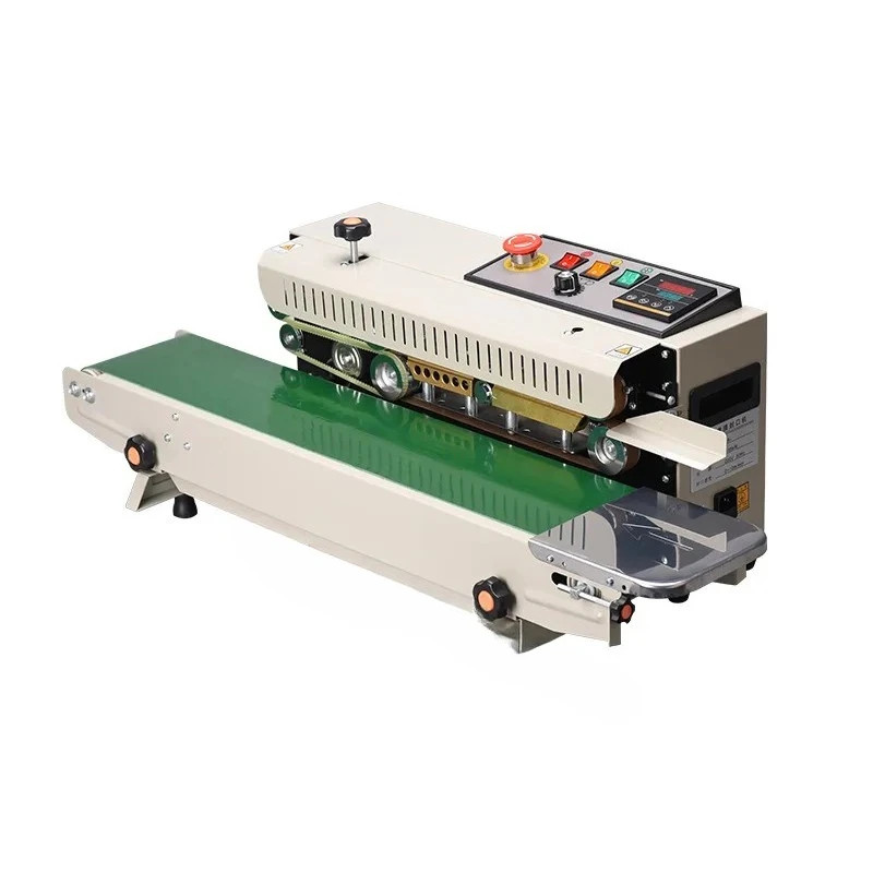 Semi-Automatic Continuous Auto Sealing Machine, for Horizontal Food Packaging, Heat Sealer for Aluminum Foil Kraft, FR-770