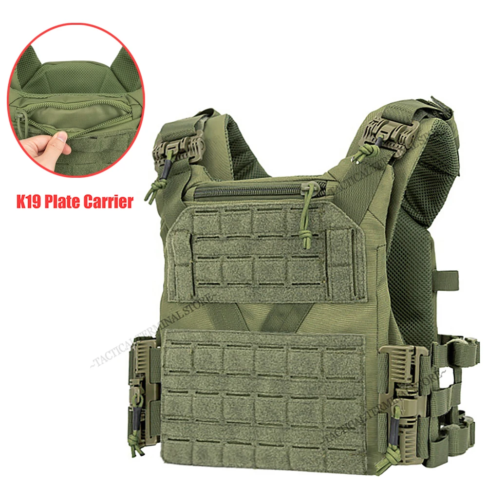 Plate Carrier Tactical Vest Comfortable Quick Release On/Off Hunting Cummerbund Fast Adjust Multi-size Airsoft Molle Gear