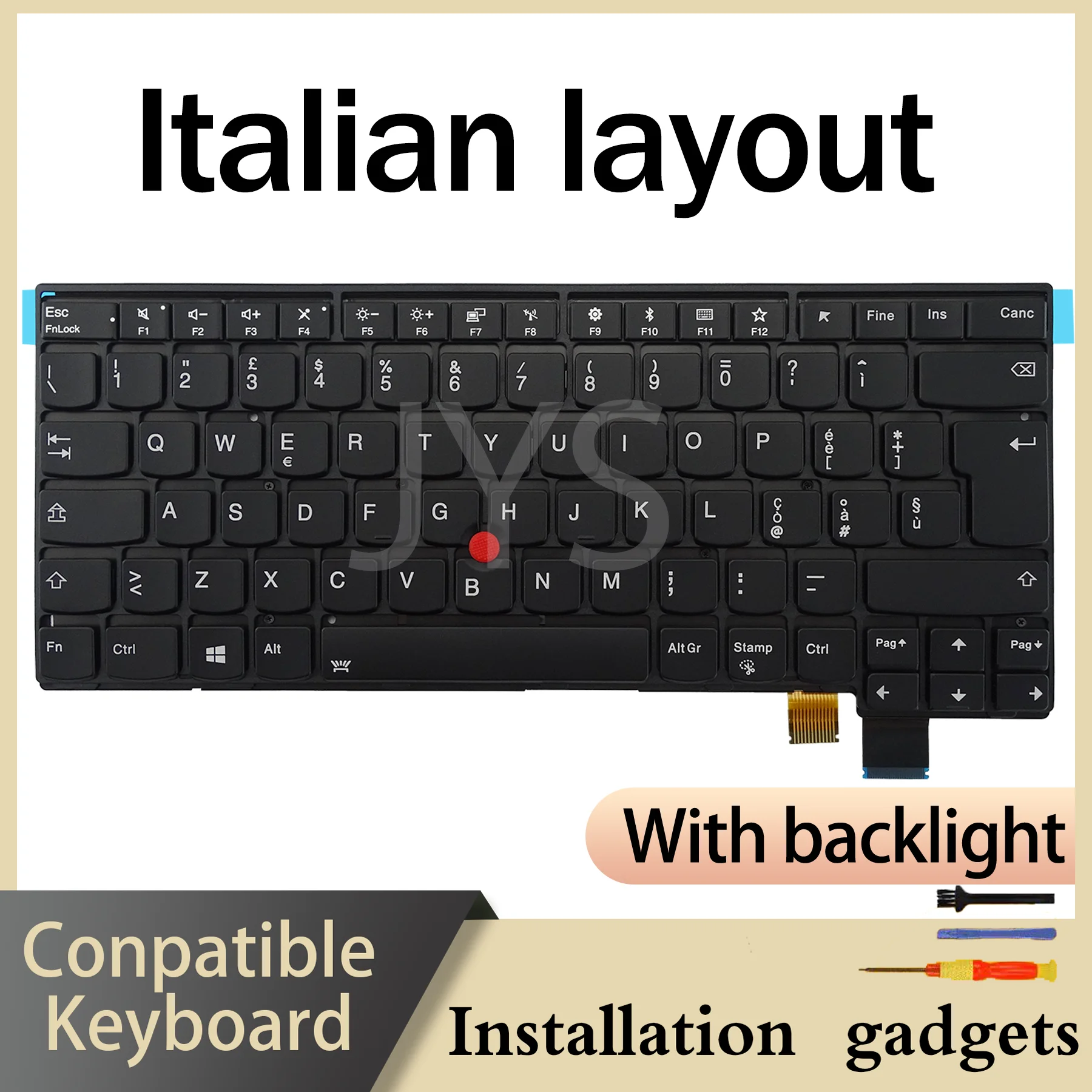 

For Lenovo ThinkPad T470S 01EN682 01EN641 SN20L82077 Backlit Keyboard CAFR IT LA NO NORD PT SE SI TR UK US Layout