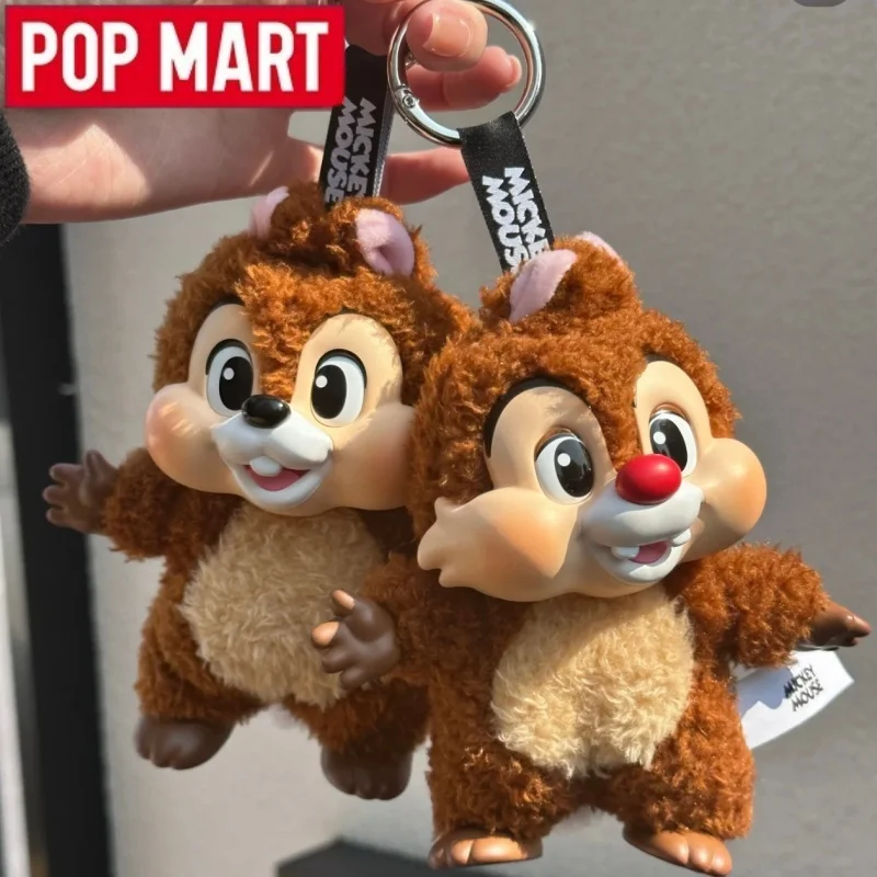 

New Genuine Mickey Family Cute Together Keychain Series Blind Box Cute Cartoon Vinyl Face Doll Mystery Box Toy Girl'S Gift