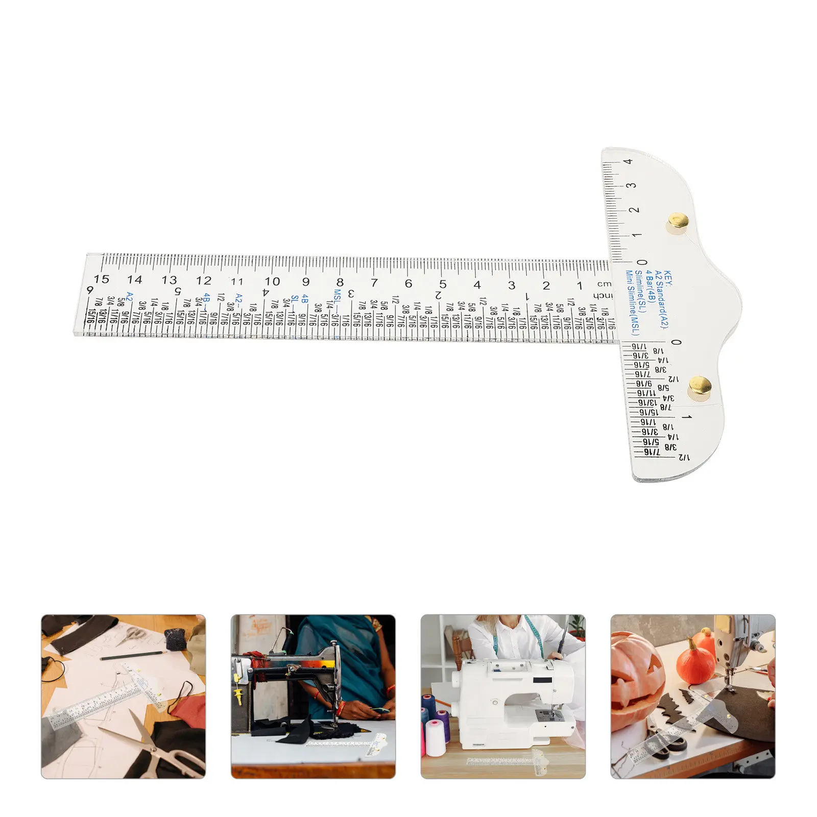 T Shaped Ruler Clear Lightweight Portable T-Ruler for Drawing Drafting Students Art Design Professional Measuring and Parallel