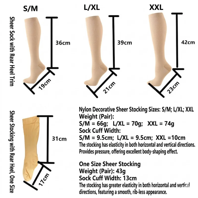 

4Pcs Prosthetic Decorative Cover Socks for Above Below Knee Amputees Elastic Protective Outer Sleeve Skin Cosmetic Stockings
