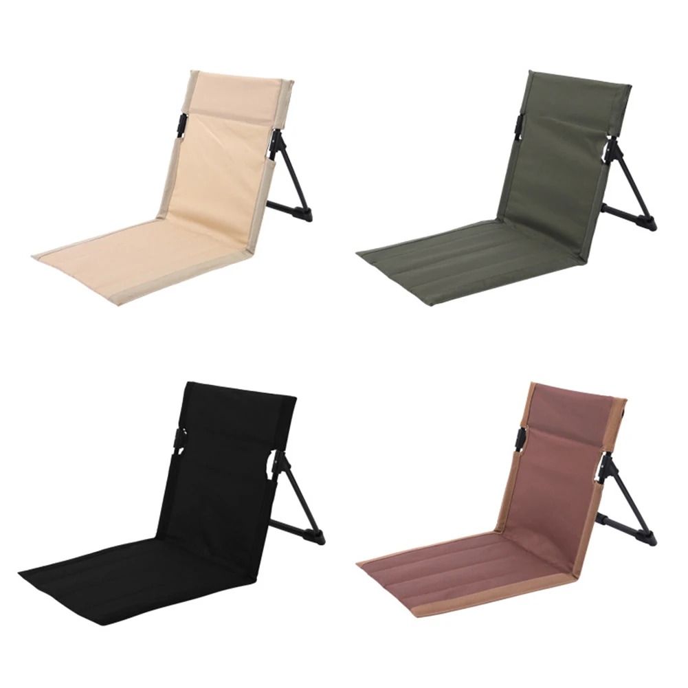 Imagem -02 - Ergonomic Single Back Foldable Camping Chair Cadeira Preguiçosa para Piquenique ao ar Livre e Praia Acessórios Portáteis 1pc