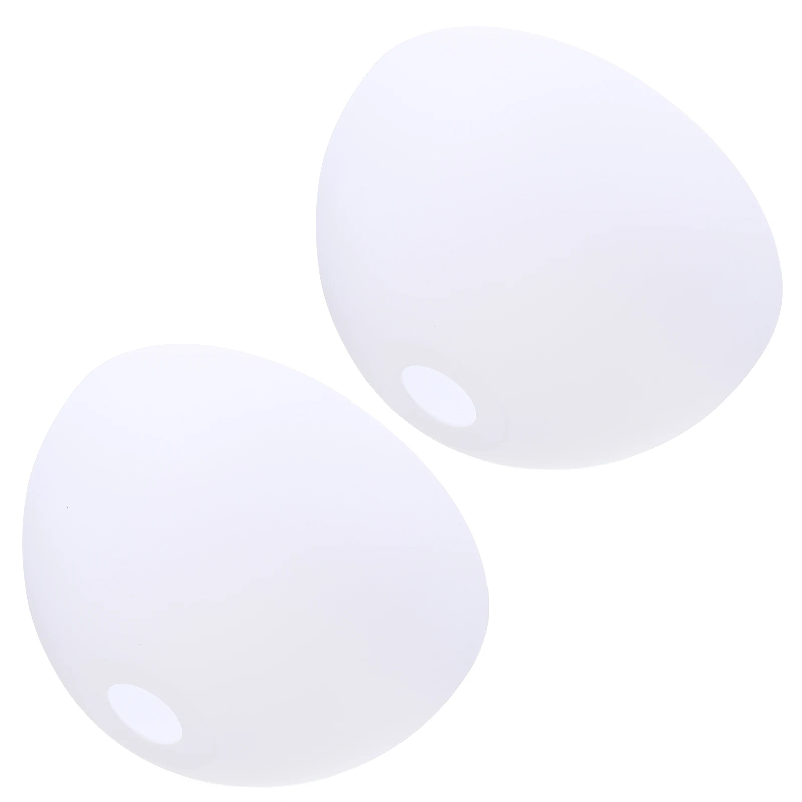 

2pcs White Plastic Lamp Shades Mushroom Cover 42mm Hole Durable PP Material Home Decoration Bedroom Kids Room Pendant Light