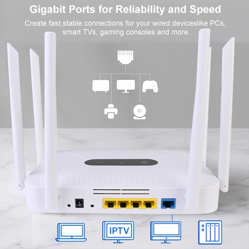 300Mbps واي فاي 6 هوائي راوتر لاسلكي واي فاي Ffi ber النطاق العريض عالي السرعة غير محدود تغطية النطاق العريض دعم واسع للمنزل