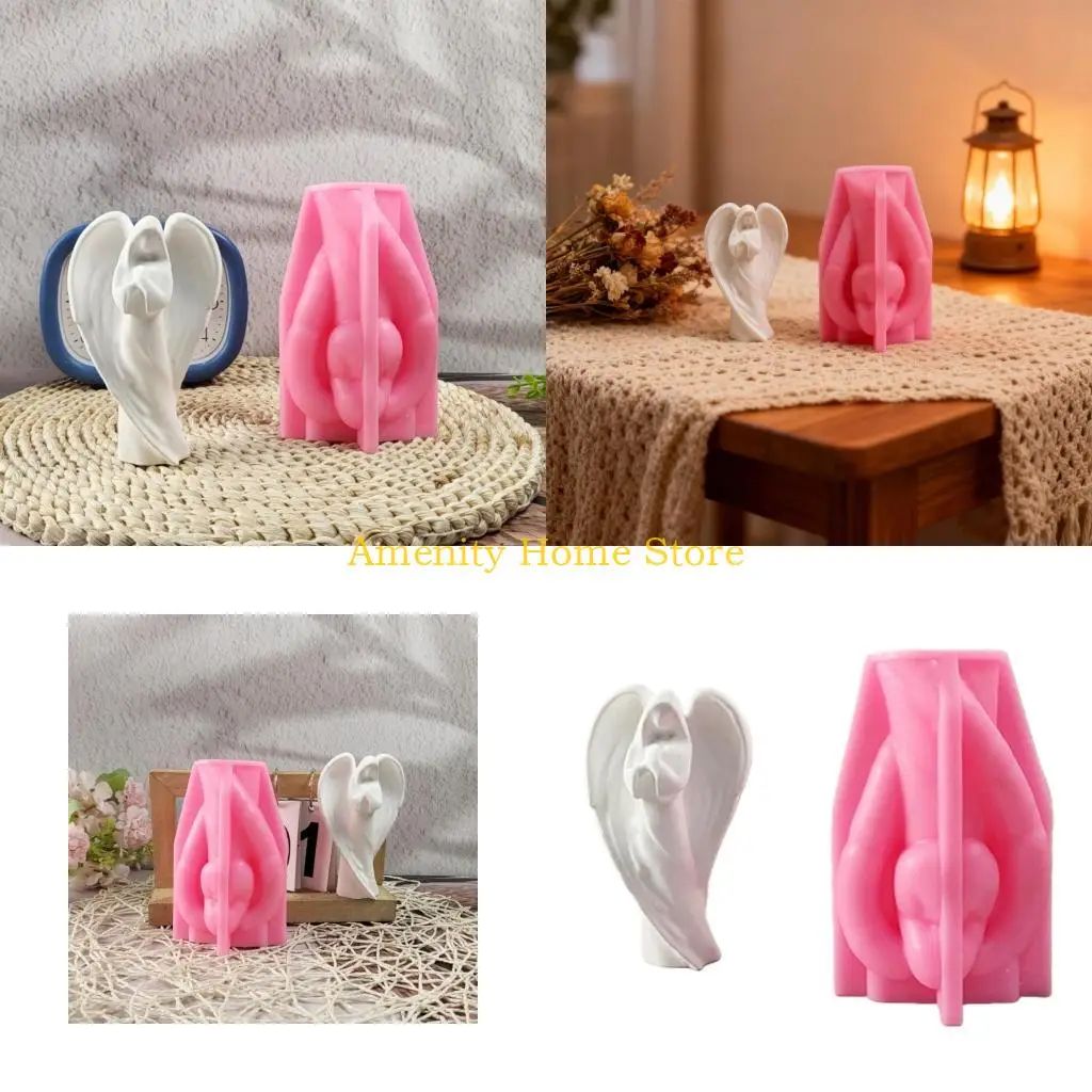 

F26C Крыло ангела Силиконовые формы для свечей для мыла ручной работы, шоколадной помадки